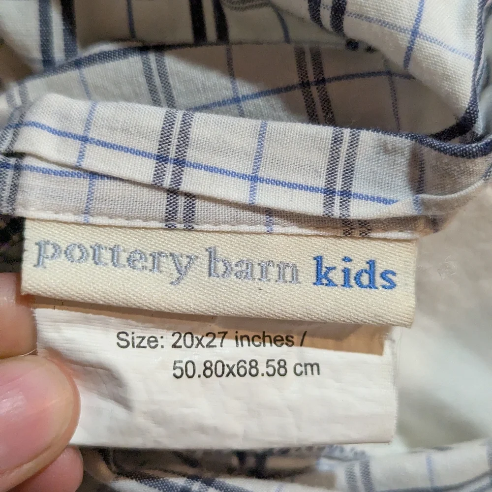 Pottery Barn Kids Sports Patchwork Reversible Twin Quilt & Sham